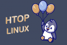 تصویر مانیتور کردن سیستم عامل لینوکس (دستور htop)