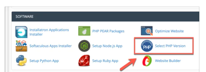 تغییر نسخه­‌های PHP در وردپرس با استفاده از cPanel