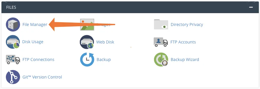 دسترسی فایل در File Manager